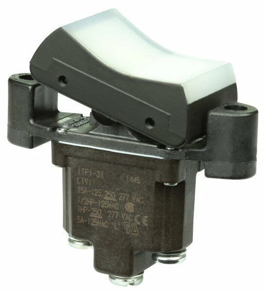 1TP1-31 | Honeywell TP Series SPDT 3-Position Rocker Switch 15A 277VAC