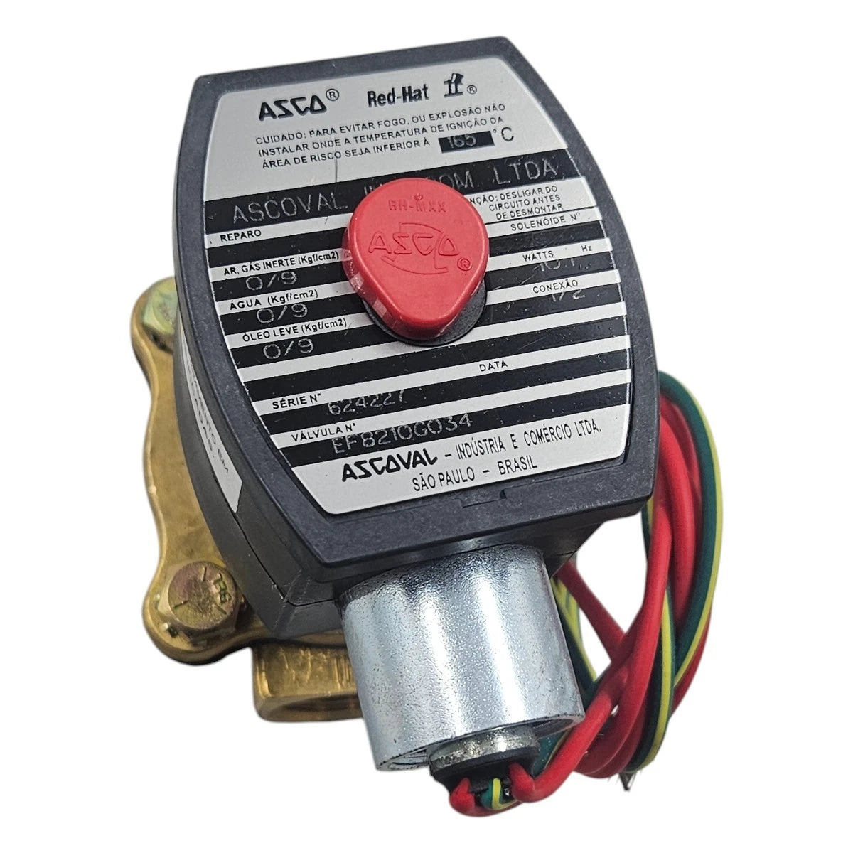 ASCO EF8210G034 Series 210 Explosion-Proof Normally Open Solenoid Valve for Industrial Fluid Control Applications
