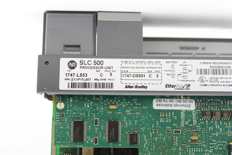 1747-L553 | Allen-Bradley SLC 5/05 Controller, 64K, Ethernet & RS-232