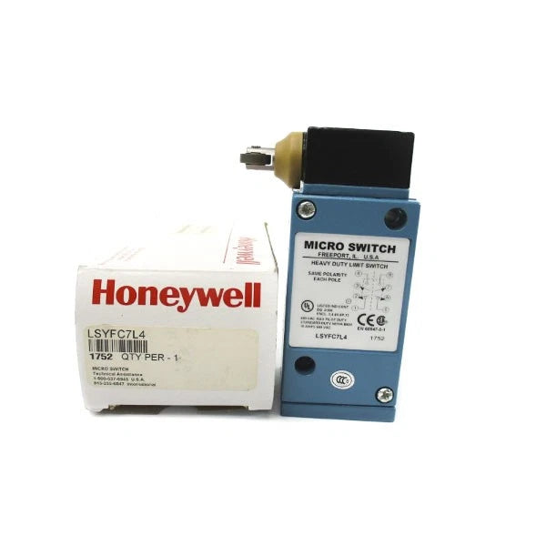 LSYFC7L4 | Honeywell HDLS DPDT Side Roller Plunger Limit Switch