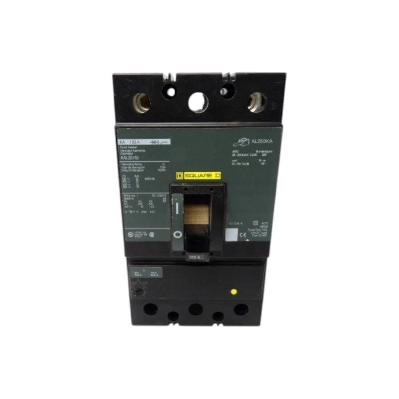 KAL26150 | Square D 150A 2-Pole 600VAC Thermal-Magnetic Molded Case Circuit Breaker
