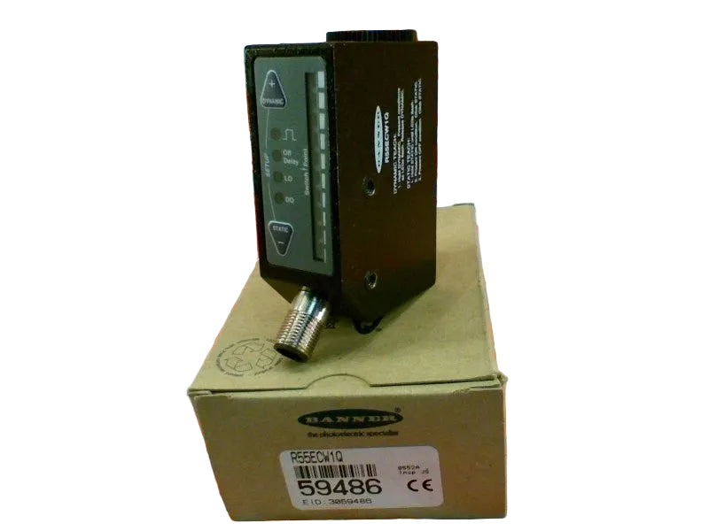 R55ECW1Q | Banner Engineering R55 Expert Color Mark Sensor, White LED