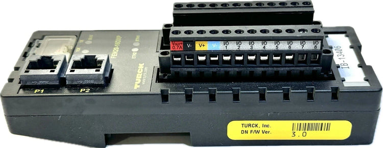 FEN20-16DXP | TURCK FEN20 Multiprotocol Ethernet I/O Module with 16 Digital Channels