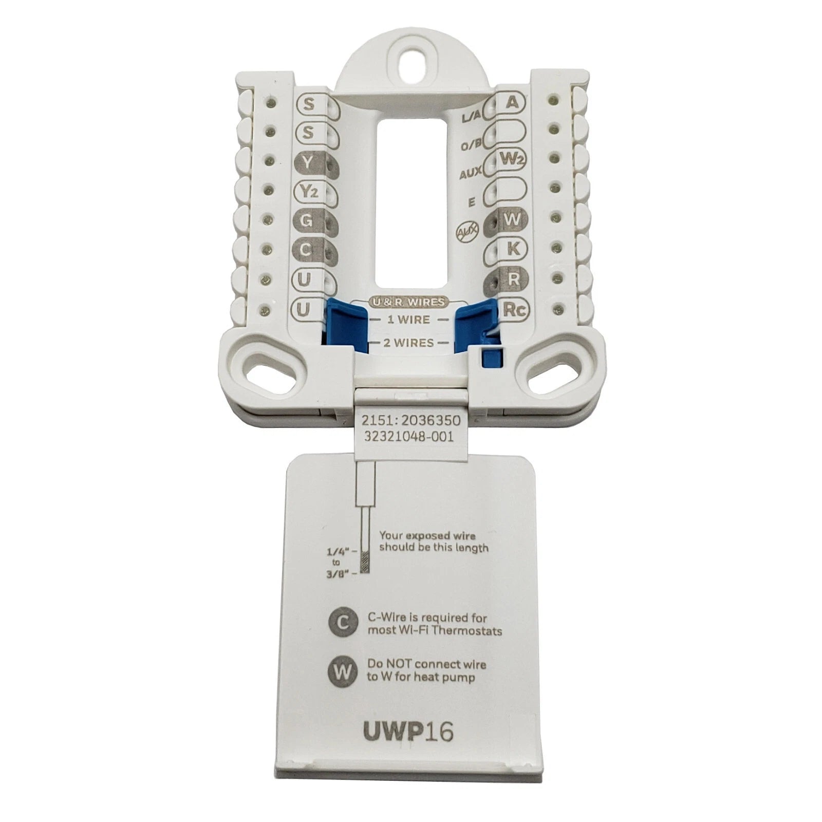 32321051-001 | Honeywell UWP16 Thermostat Wall Plate Mount for HVAC Installation