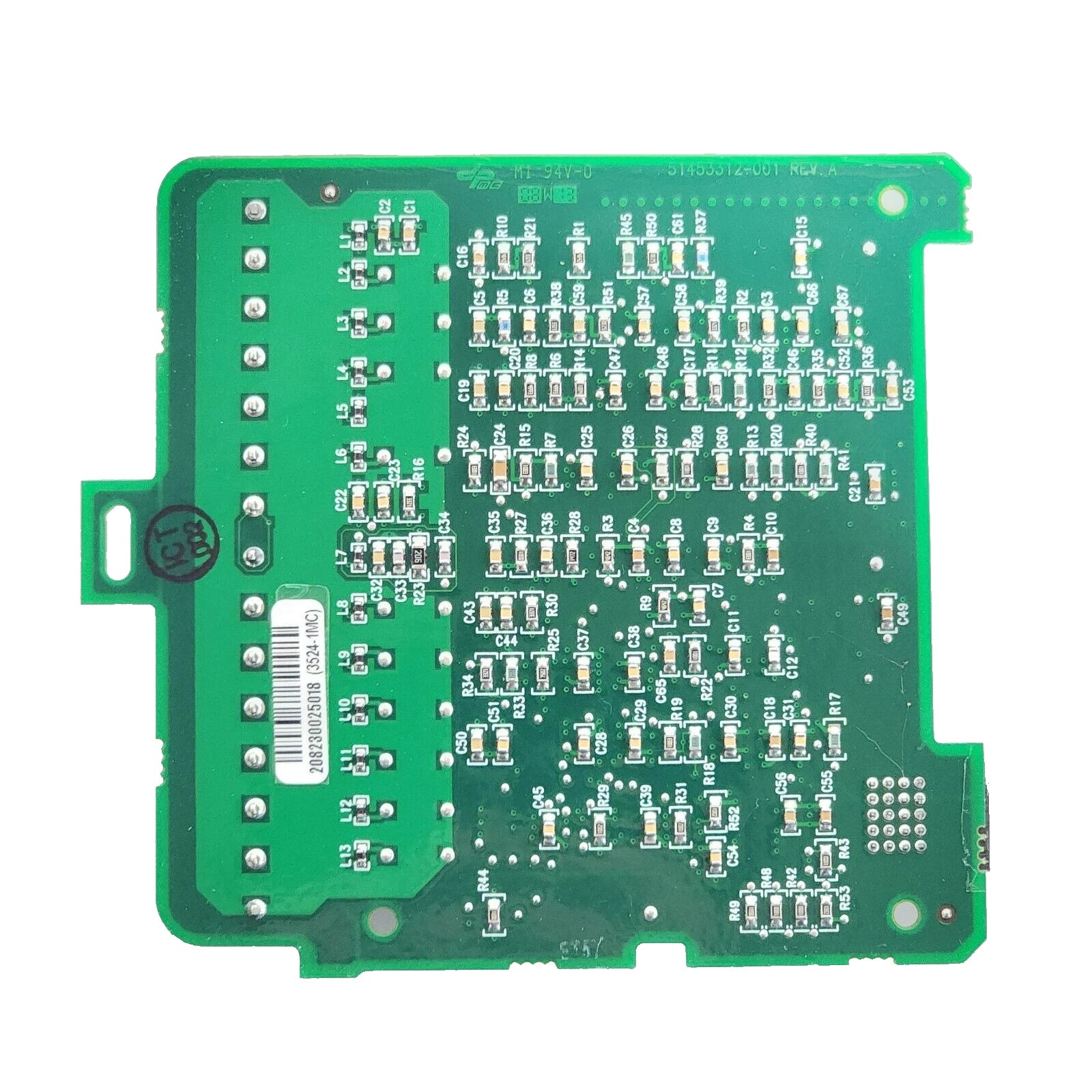 51453313-001 | Honeywell PH Input Assembly PCB Board with 15-Slot Screw Terminal & 20-Pin Connector