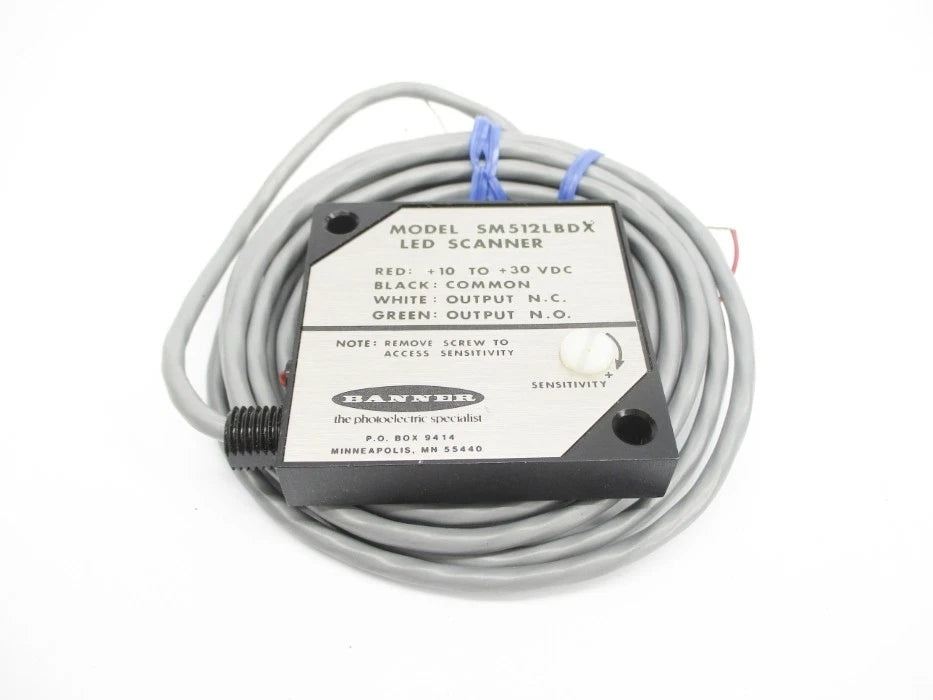 SM512LBDX | Banner Engineering SM512 Diffuse Photoelectric Scanner, 150 mm