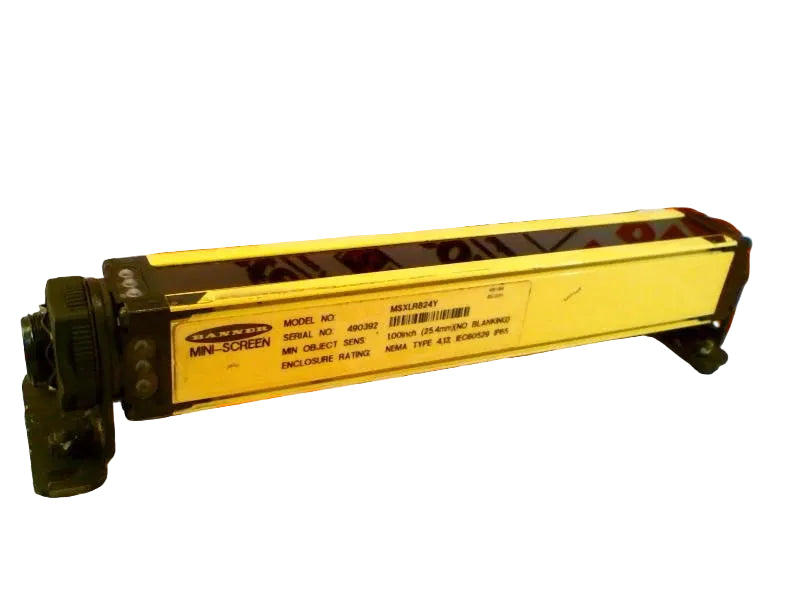 MSXLR824Y | Banner Engineering MINI-SCREEN 215 mm Safety Receiver 18 m