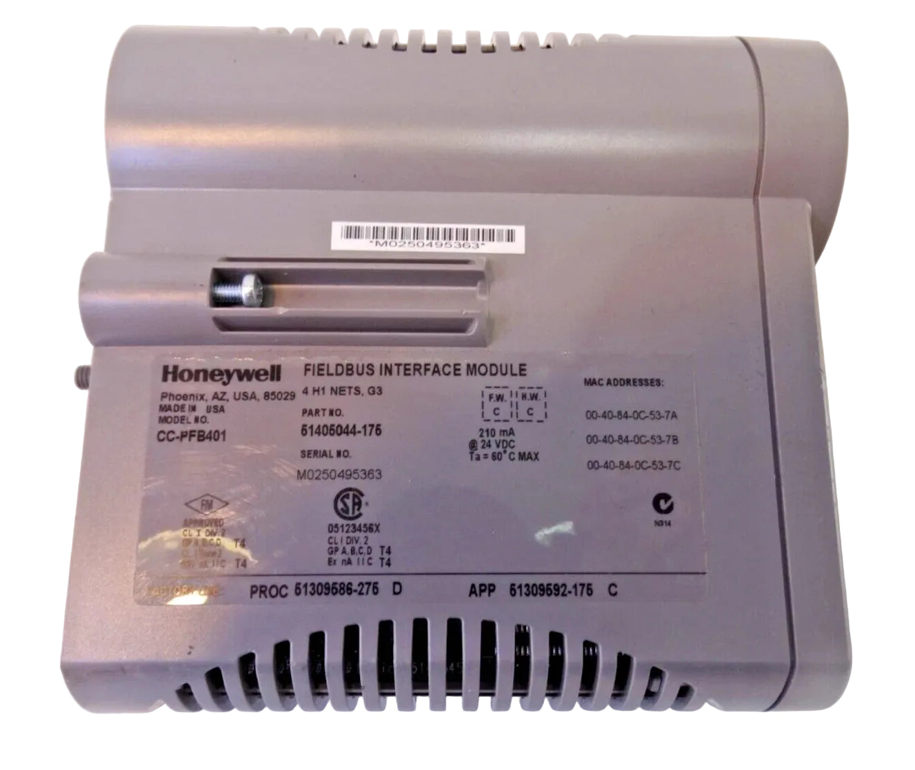 CC-PFB401 | Honeywell Series C FOUNDATION Fieldbus Interface Module