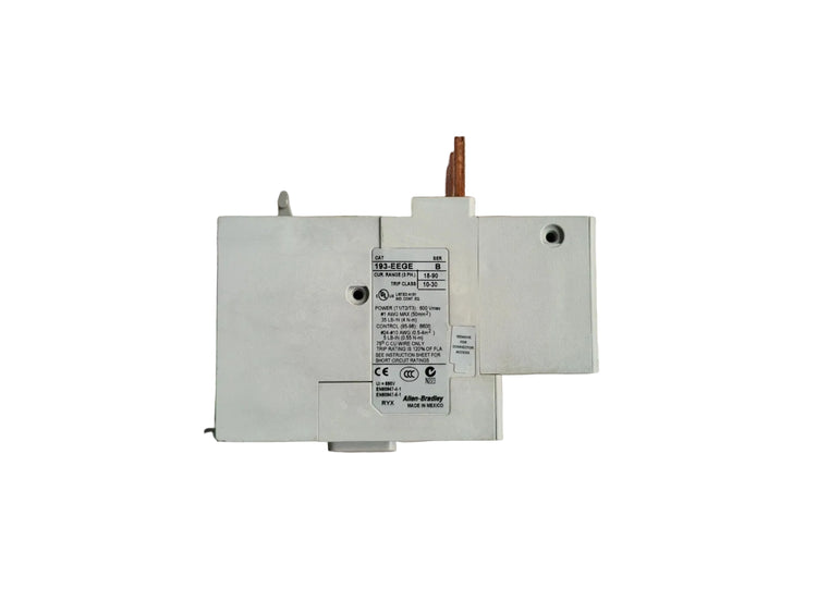 193-EEGE | Allen-Bradley 3-Phase Electronic Overload Relay, 18–90 A Adjustable Protection