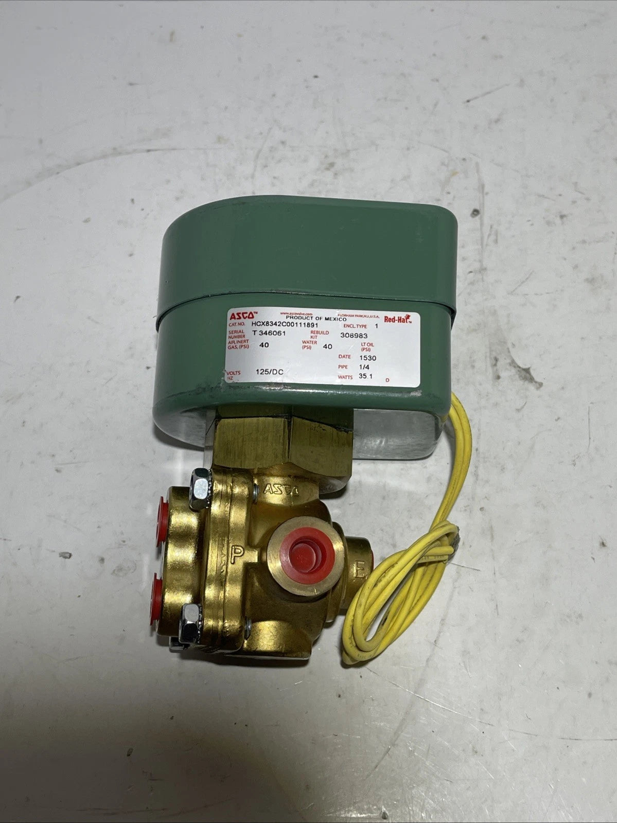 ASCO HCX8342C00111891 Four-Way Directional Solenoid Valve for Industrial Pneumatic Control Systems