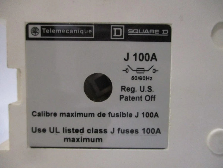 GS1-JU3 | Schneider Electric 3-Pole Fusible Disconnect Switch Body, 100 A, Class J