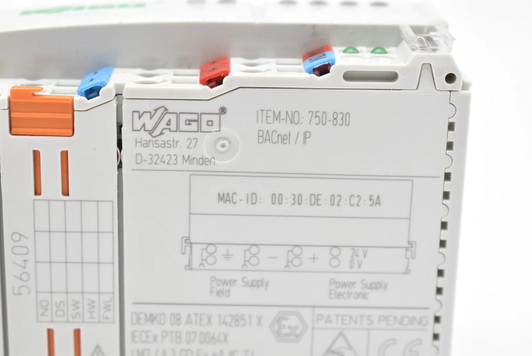 750-830 | WAGO BACnet/IP Controller for I/O System 750 Automation