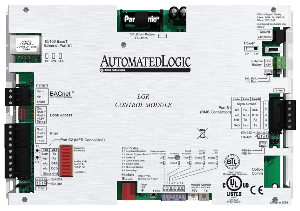 Bacnet Lumen Router Automated Logic LGR250 BACnet Router | Quick Delivery