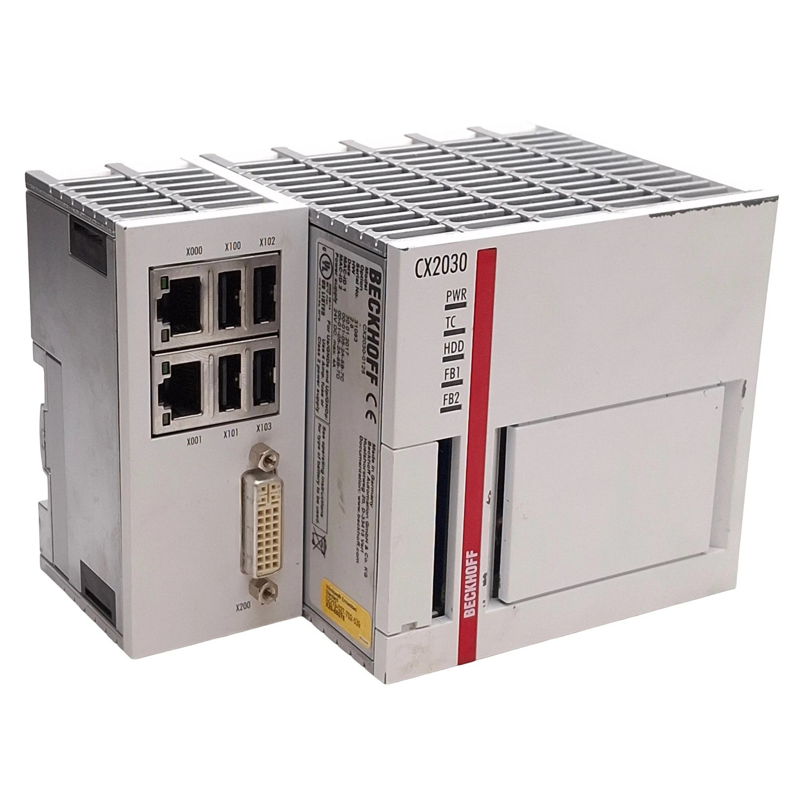 Beckhoff CX2030-0125 Modular Industrial PC with Intel Core i7 and TwinCAT 3 Runtime