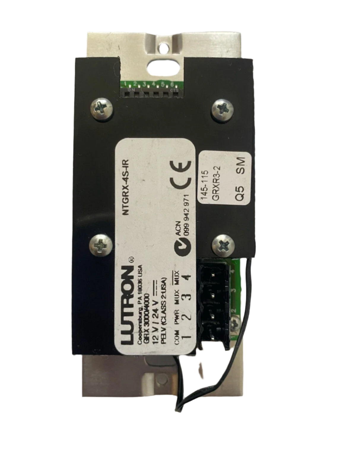 NTGRX-4S-IR-WH | Lutron 4-Scene White Off and Infrared Receiver Wall Station