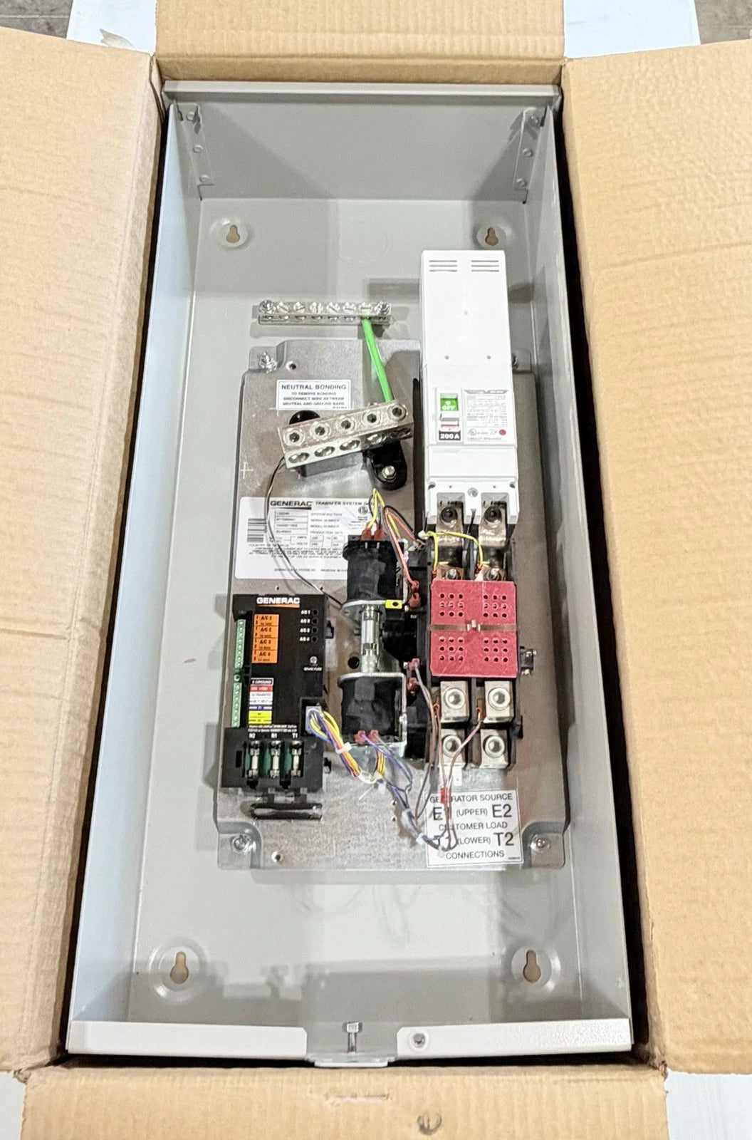 Generac 10000011659 200A 240V Automatic Transfer Switch for Standby Generator Systems