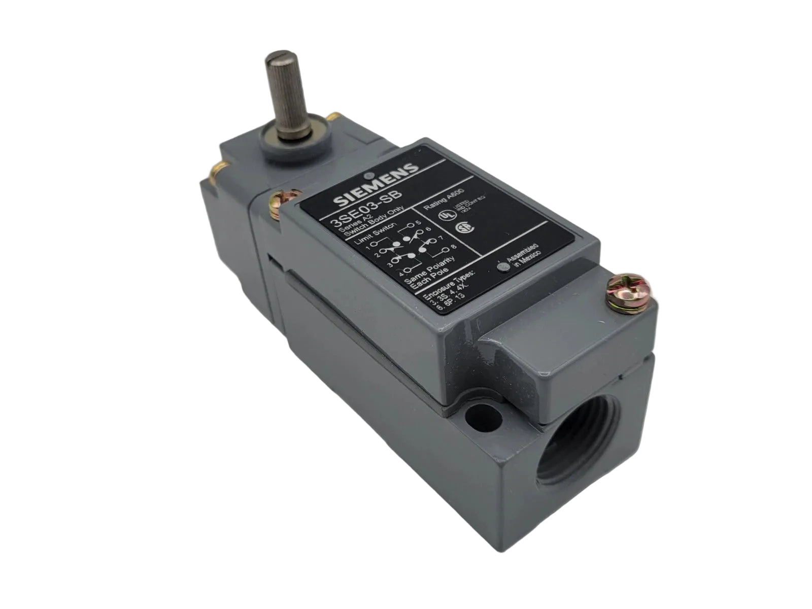 Siemens 3SE03-BR1 Modular Side Rotary Limit Switch 2NO 2NC
