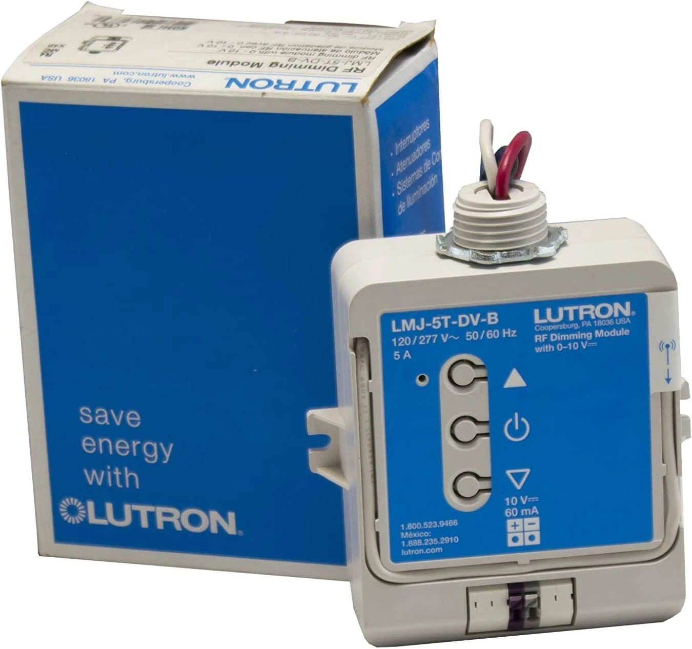 LMJ-5T-DV-B | Lutron RF 0–10V Dimming Module with Clear Connect Technology 120/277V