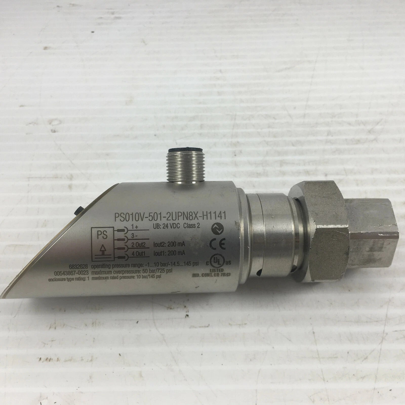 PS010V-501-2UPN8X-H1141 | Turck Industrial Pressure Sensor with Analog Output