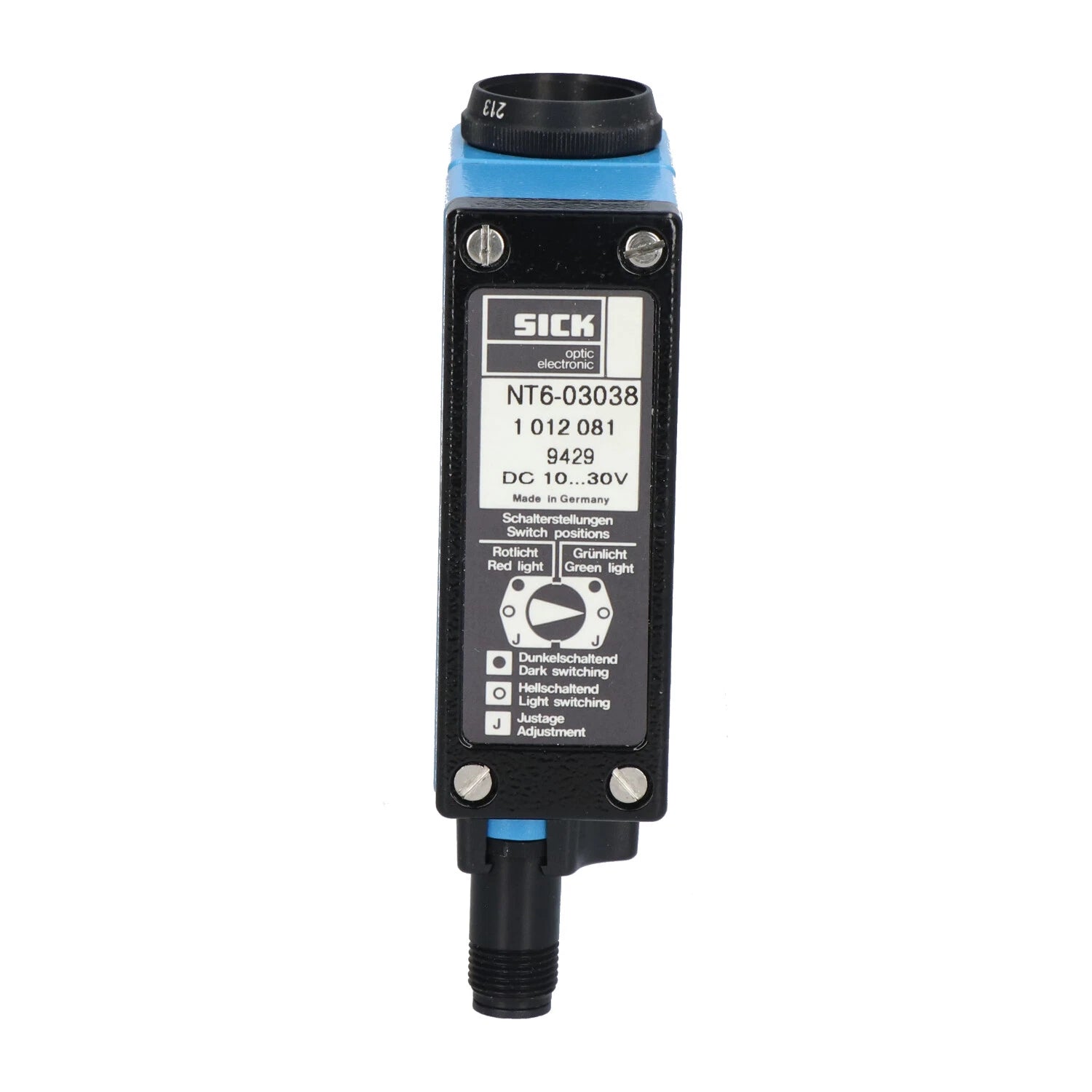 NT6-03038 | SICK NT6 Contrast Sensor Red Green LED 9 Mm Scan Distance