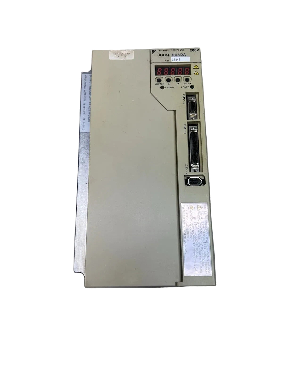 SGDM-50ADA | Yaskawa Servo Drive 4.96 kW Three-Phase 200–230 VAC