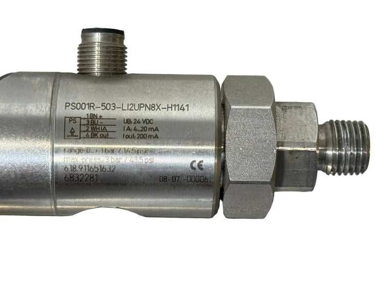 PS001R-503-LI2UPN8X-H1141 | Turck Programmable Pressure Sensor, 0–1 Bar, IO-Link
