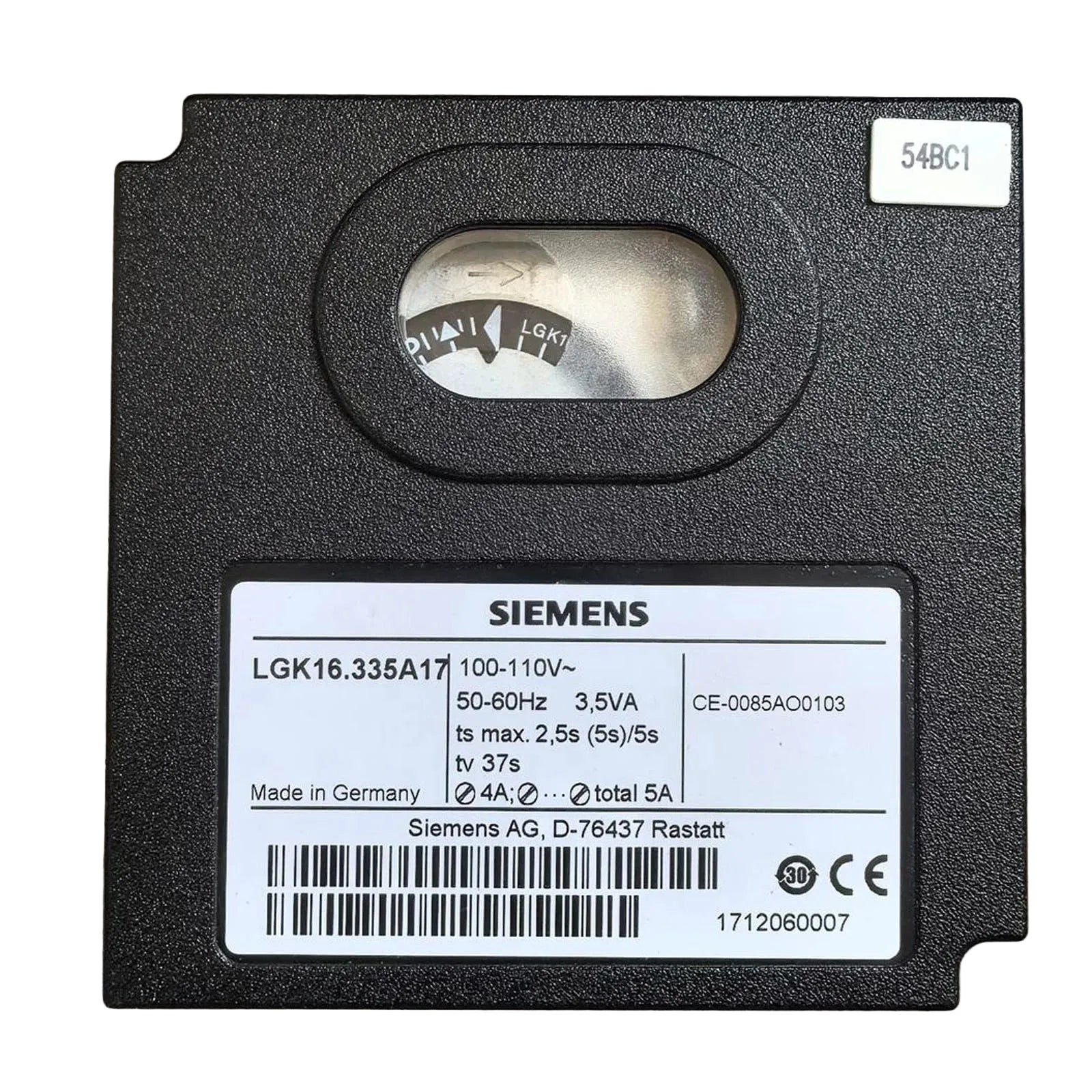 Siemens LGK16.335A17 LGK16 110V Continuous Burner Flame Safeguard