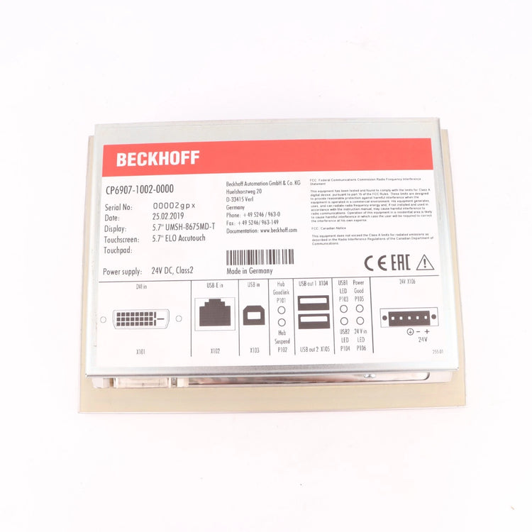 CP6907-1002-0000 | Beckhoff Operator Panel