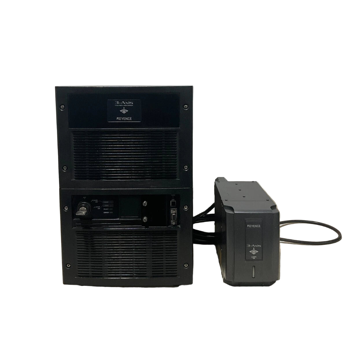 MD-F3100 | Keyence 3-Axis Fiber Laser Marker, 30W, 120×120 mm Marking Area