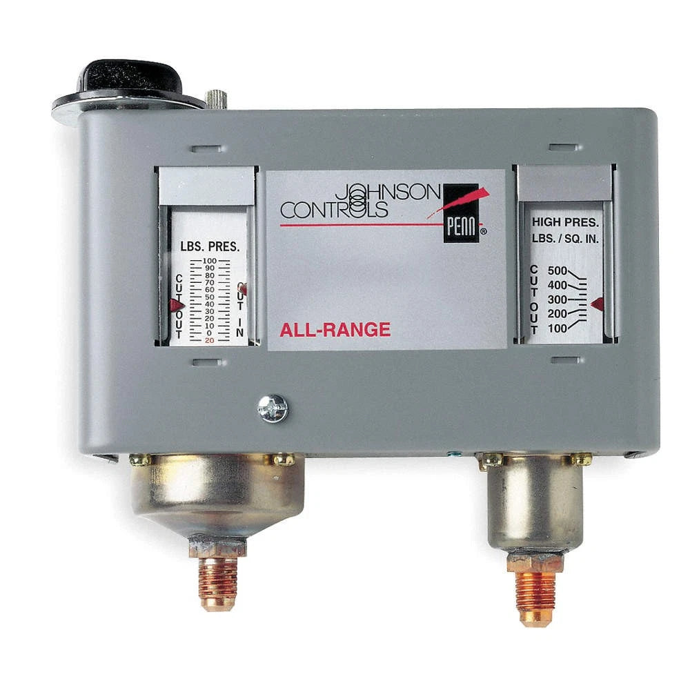 Johnson Controls P170MA-1C Dual Pressure Control 100–425 PSI Manual Reset
