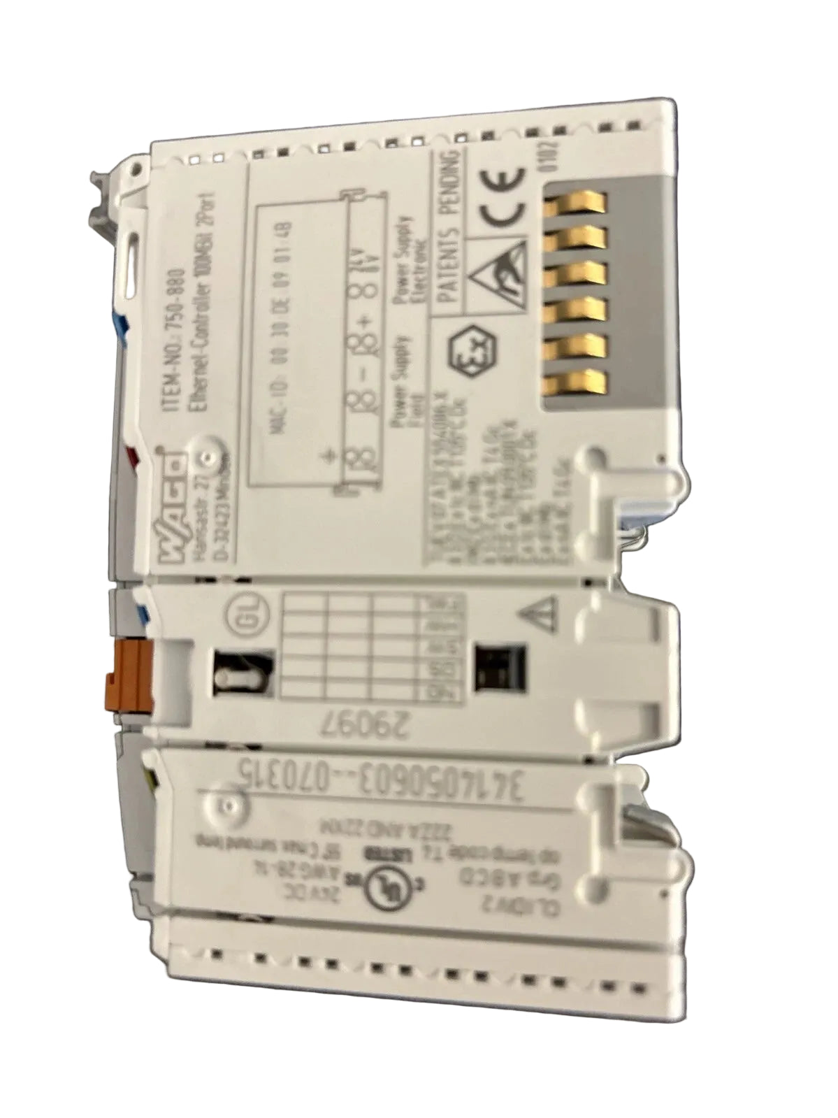 750-880 | WAGO 3rd Generation Ethernet Controller with SD Card Slot