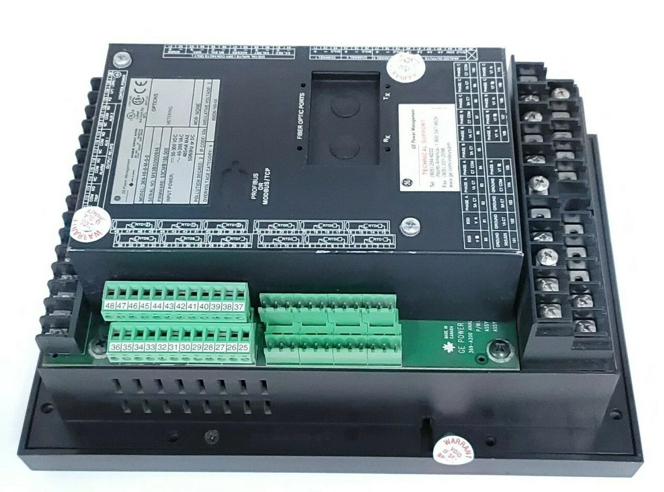 General Electric 369-HI-0-M-0-0 369 Motor Management Protective Relay with Wide-Range Power Input