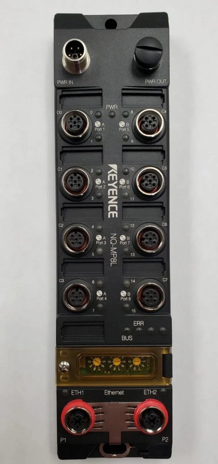NQ-MP8L | Keyence 8-Port IO-Link Master, Multi-Protocol (EtherNet/IP, PROFINET, Modbus/TCP), IP69K