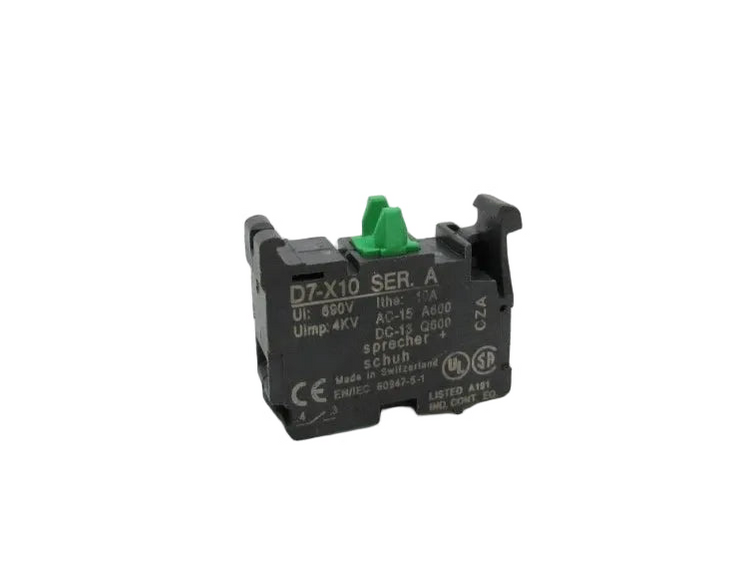 D7-X10 | Sprecher & Schuh 1NO Contact Block – 10A, 690