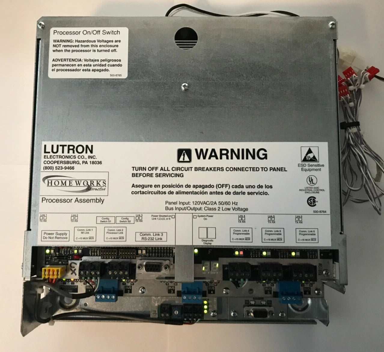 HWI-PM-H48-120 | Lutron HomeWorks Interactive Processor for wired lighting control