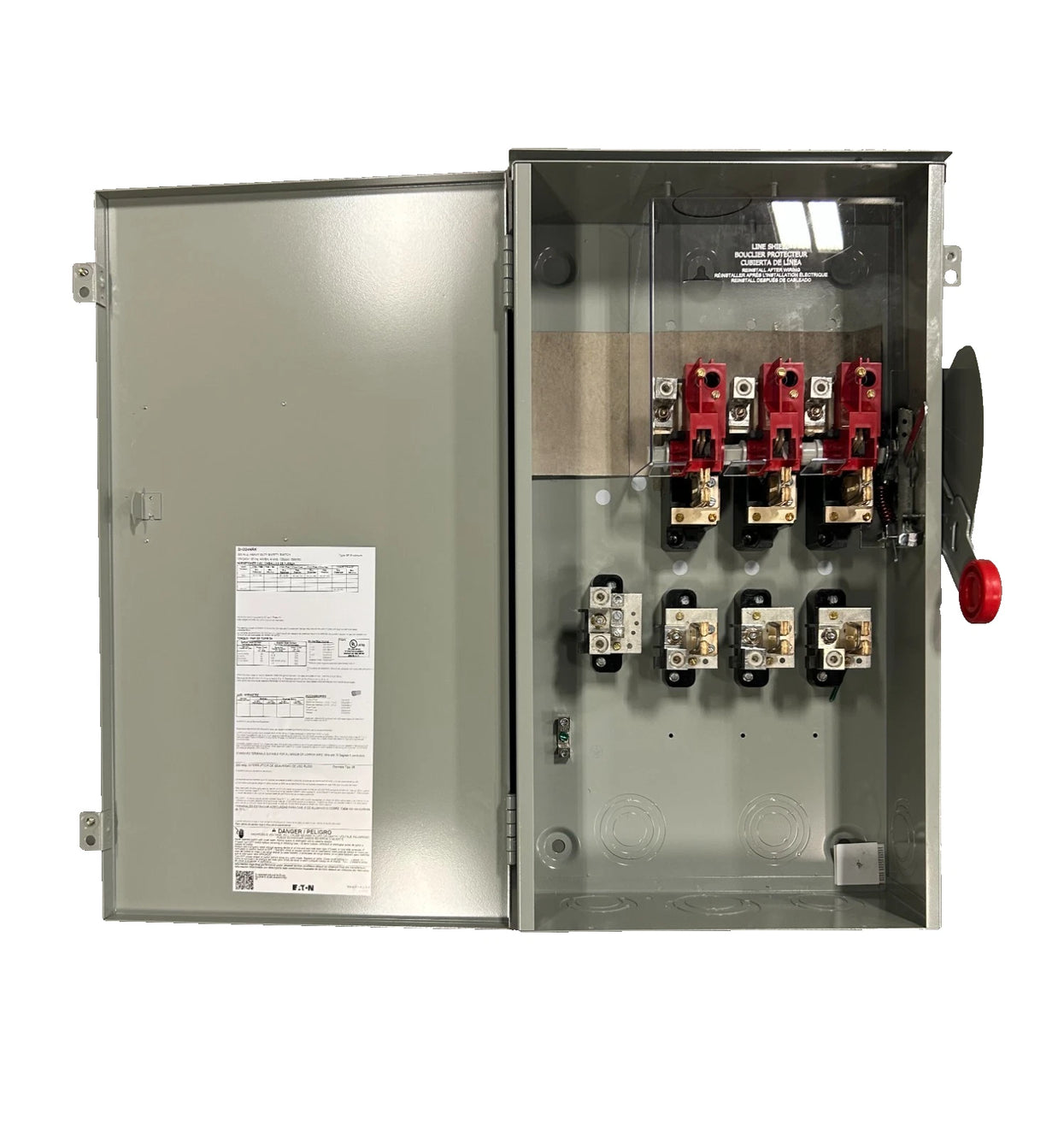 DH324NRK | Eaton 200A 240V 3-Pole Heavy Duty Fusible Safety Switch NEMA 3R