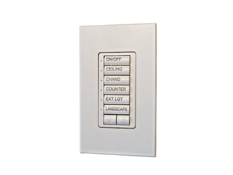 ST-5BRL-NI | Lutron HomeWorks 5-Button Keypad with LED Bar, Black Faceplate