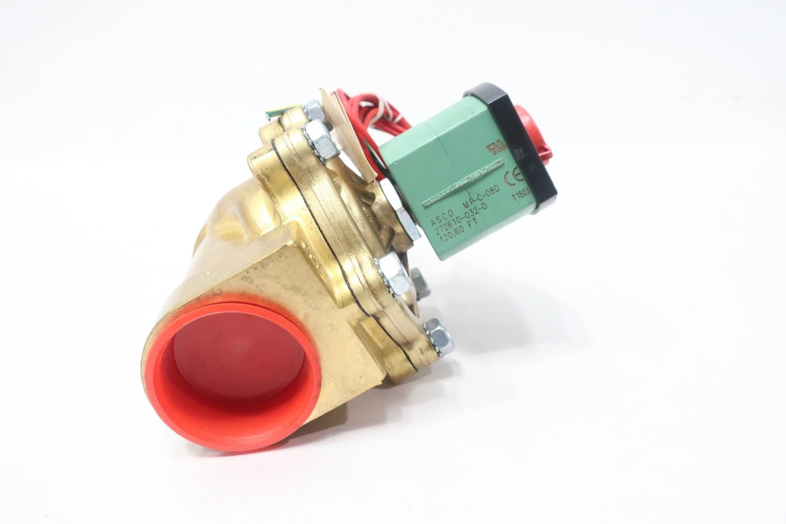 ASCO 8210G056 Pilot-Operated Two-Way Normally Closed Brass Solenoid Valve One and One-Half Inch
