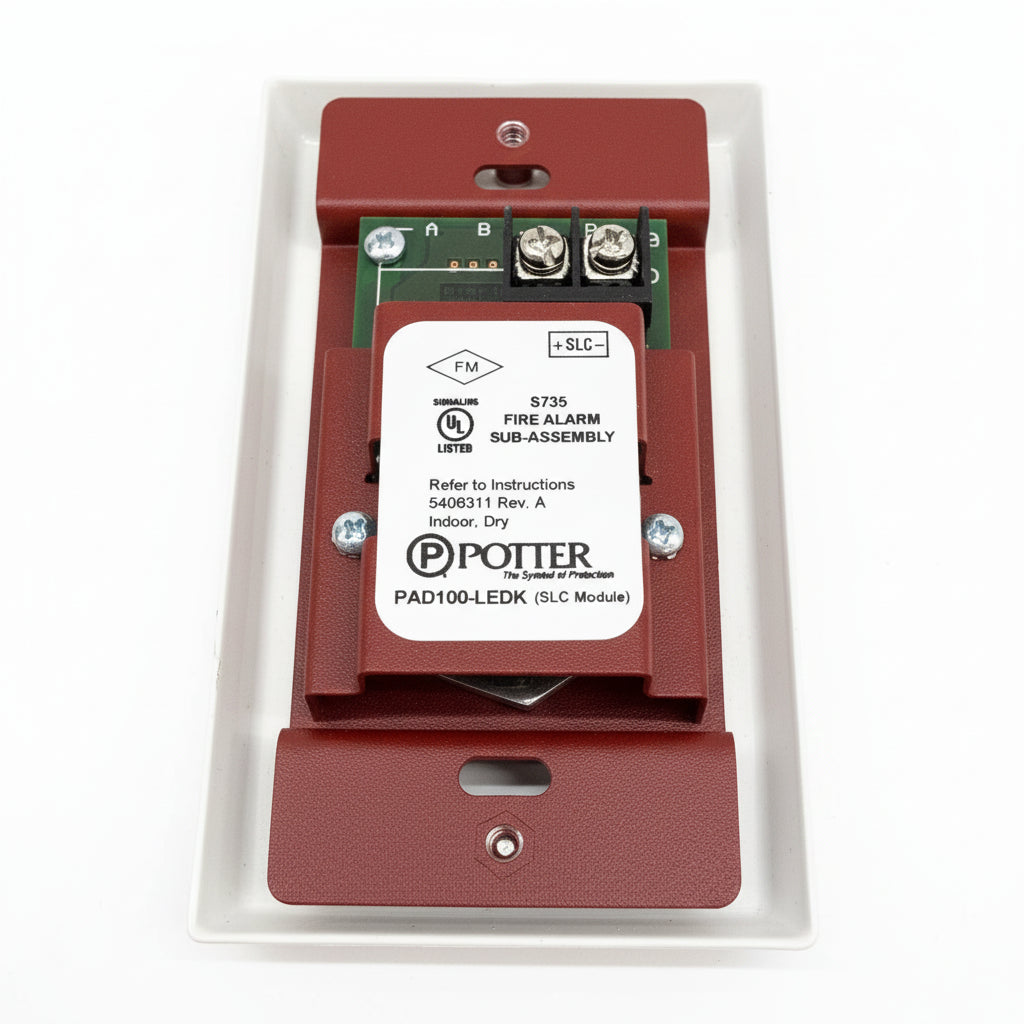 Potter PAD100-LEDK Addressable LED with Key Switch Module