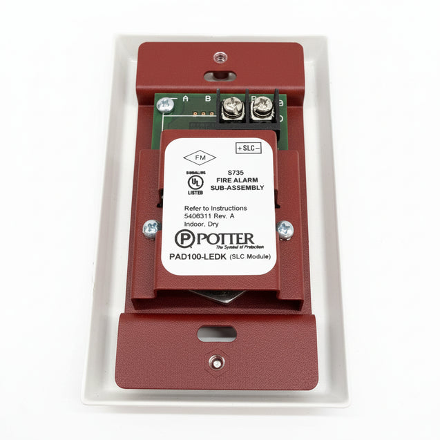 Potter PAD100-LEDK Addressable LED with Key Switch Module