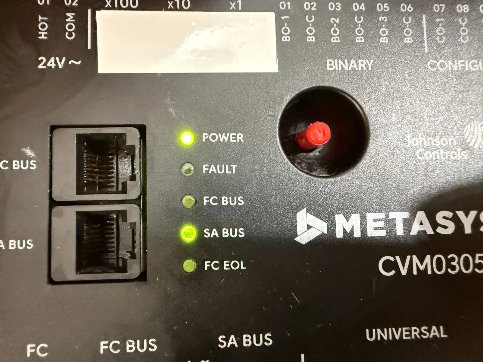 Johnson Controls M4-CVM03050-0P Programmable VAV Box Controller for Metasys Building Automation Systems