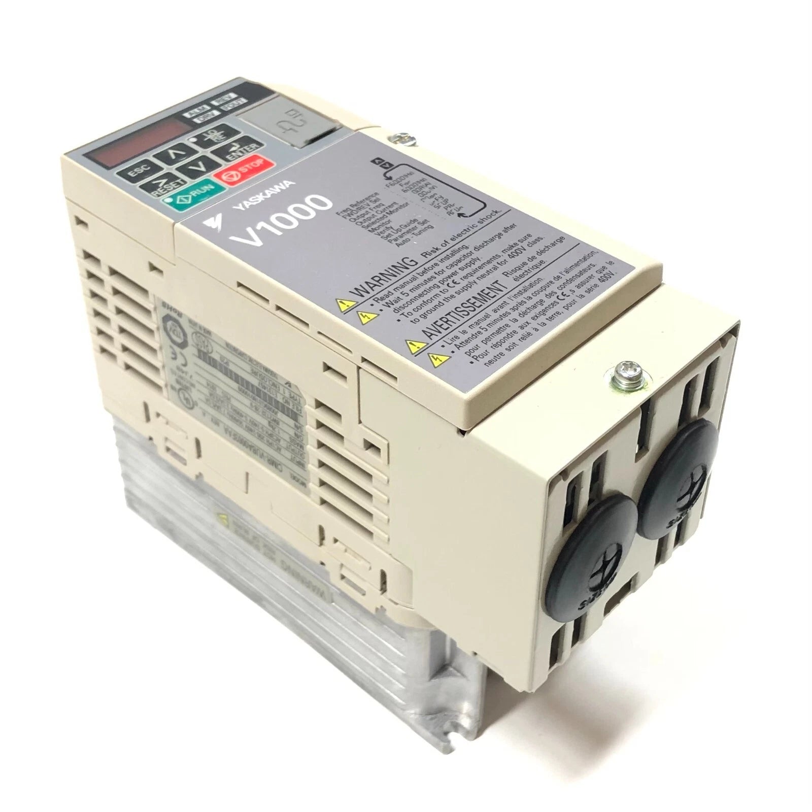 CIMR-VUBA0003FAA | Yaskawa Electric 0.5 HP 240V V1000 AC Drive, 1-Phase, Open Loop Vector Control