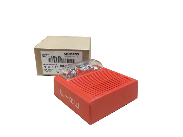 Siemens 500-636016 AS-75-R-WP Weatherproof Horn/Strobe