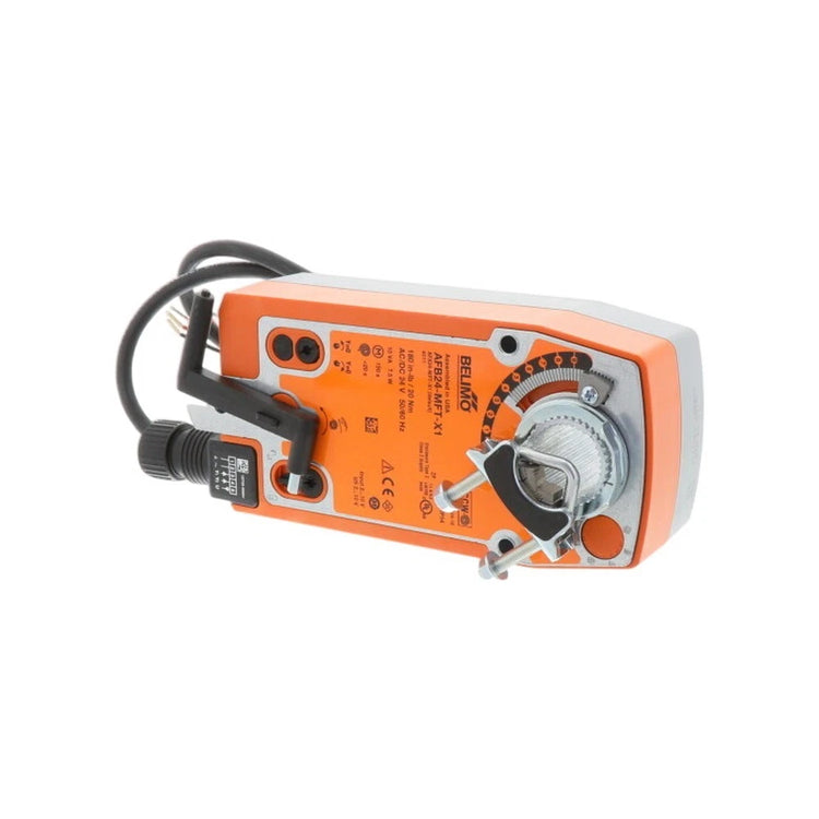 Belimo AFB24-MFT-X1 Programmable Spring Return Valve Actuator With 24 VAC/DC Power and Position Feedback
