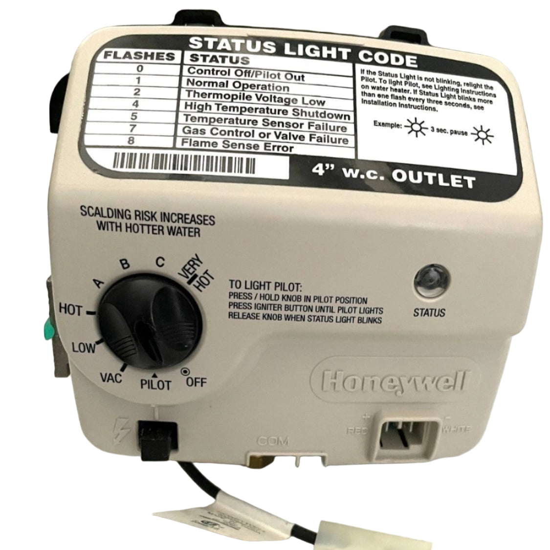 WV8840B1141 | Honeywell Water Heater Gas Valve