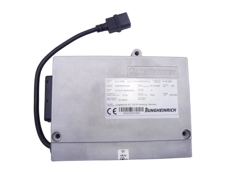 Jungheinrich 51183238 On-Board 24V Battery Charger for Electric Pallet Trucks