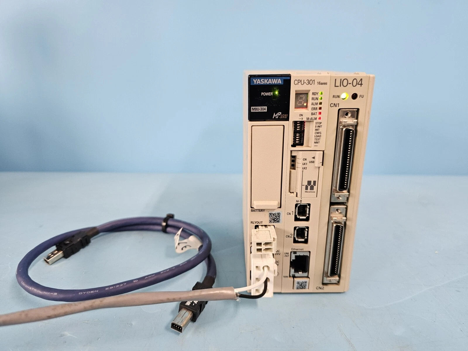 JEPMC-BU3304-E | Yaskawa Base Unit Rack with 24 VDC Power Supply (Single Slot)