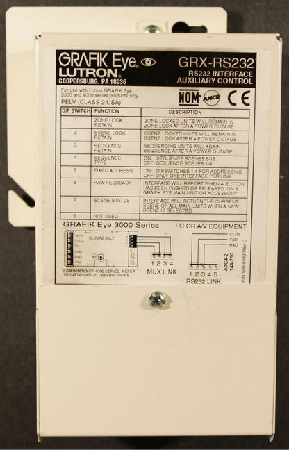 GRX-RS232 | Lutron Control/Interface Board