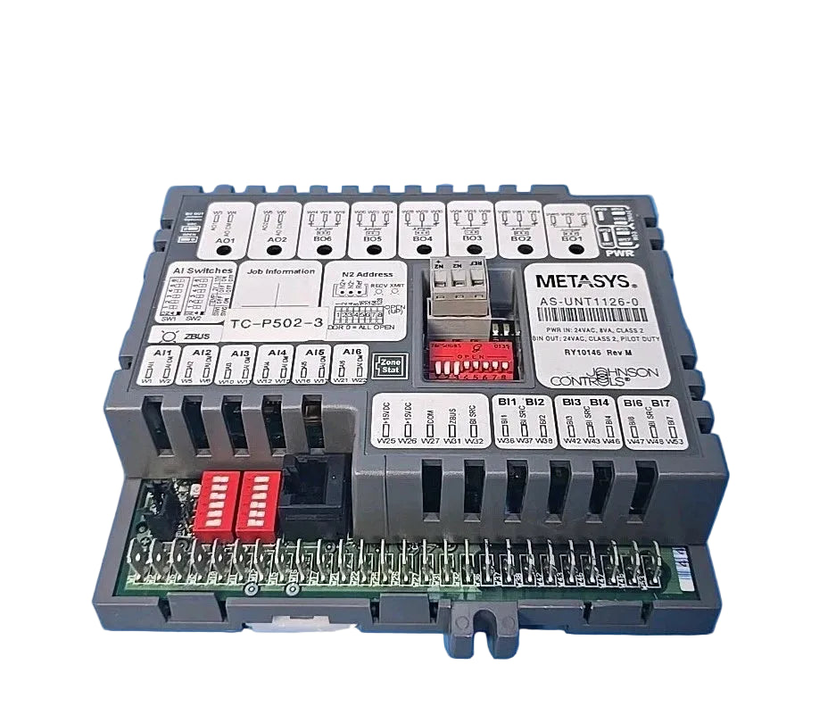 Johnson Controls AS-UNT1126-0 Unitary HVAC Controller with 6 Analog Inputs and Metasys N2 Communication