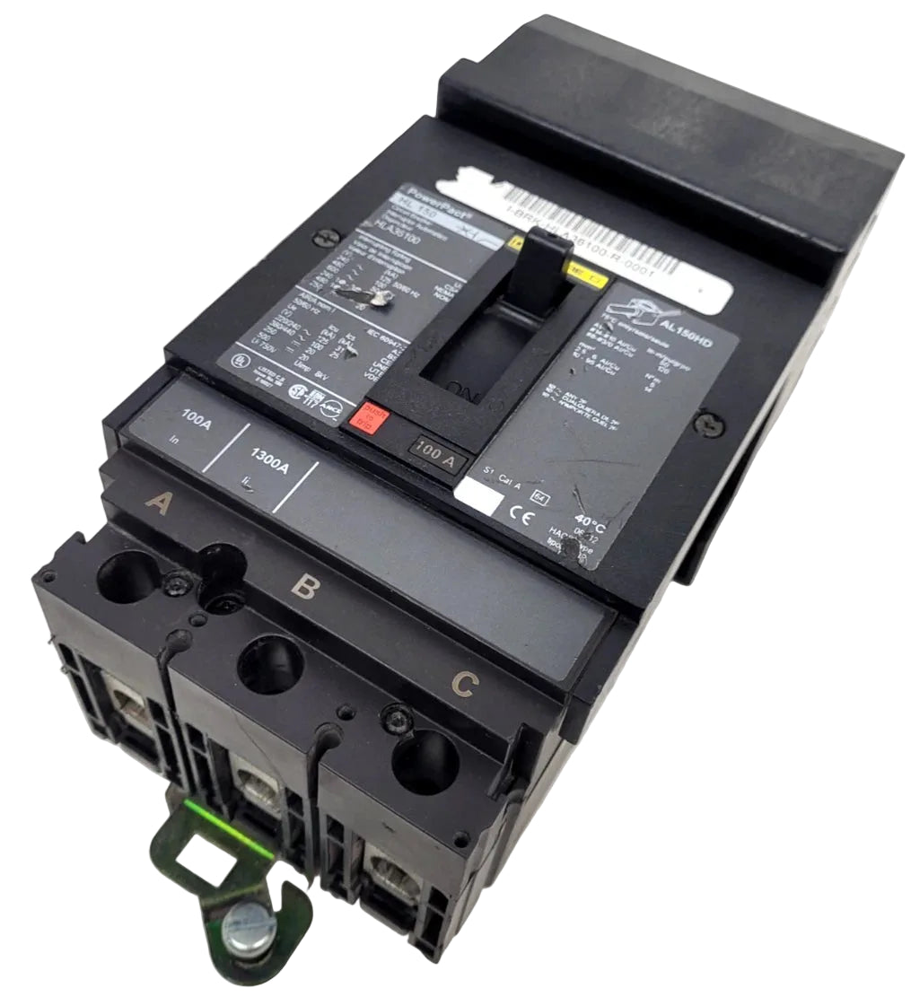 HLA36100 | Square D by Schneider Electric 3-Pole 100A Molded Case Circuit Breaker